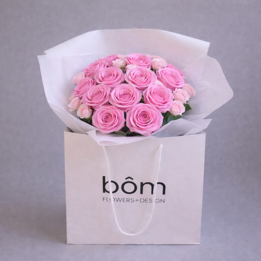 V-Day Dozen Blush Pink Roses