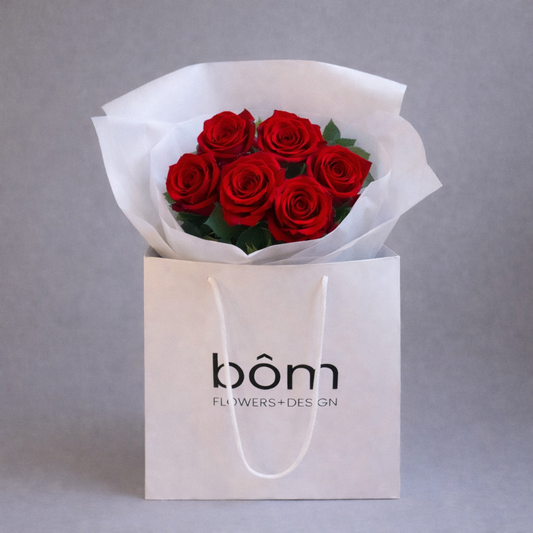 V-Day Half Dozen Red Roses