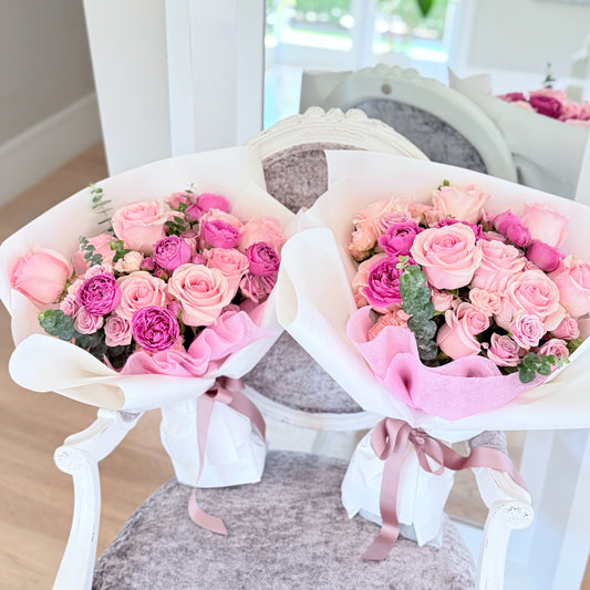 V-Day Dozen Blush Pink Roses